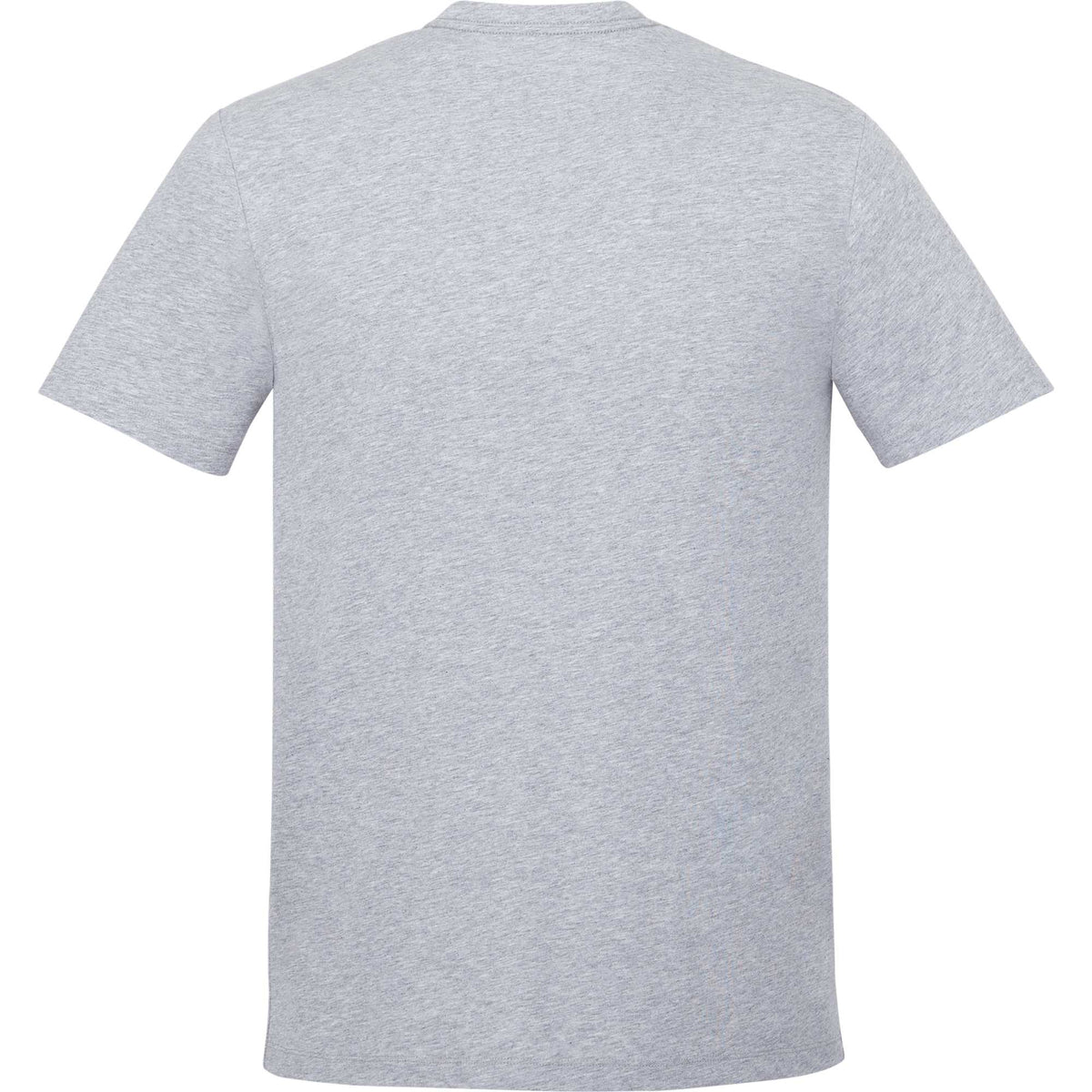 Somoto Eco Crew Neck Tee in Recycled Poly Cotton for Men Transfer - Heather Grey - Back