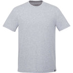 Somoto Eco Crew Neck Tee in Recycled Poly Cotton for Men Transfer - Heather Grey - Front
