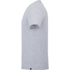 Somoto Eco Crew Neck Tee in Recycled Poly Cotton for Men Transfer - Heather Grey - Left Side