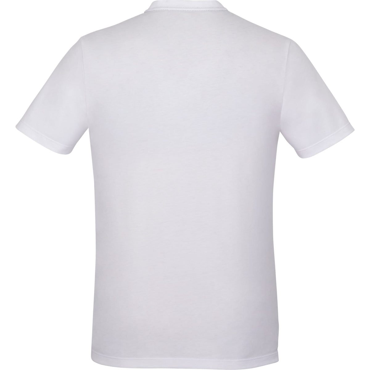 Somoto Eco Crew Neck Tee in Recycled Poly Cotton for Men Transfer - White - Back