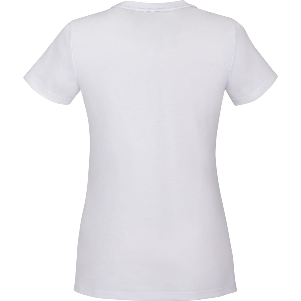 Somoto Eco Crew Neck Tee in Recycled Poly Cotton for Women Transfer - White - Back