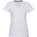 Somoto Eco Crew Neck Tee in Recycled Poly Cotton for Women Transfer - White - Front