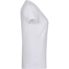 Somoto Eco Crew Neck Tee in Recycled Poly Cotton for Women Transfer - White - Right Side