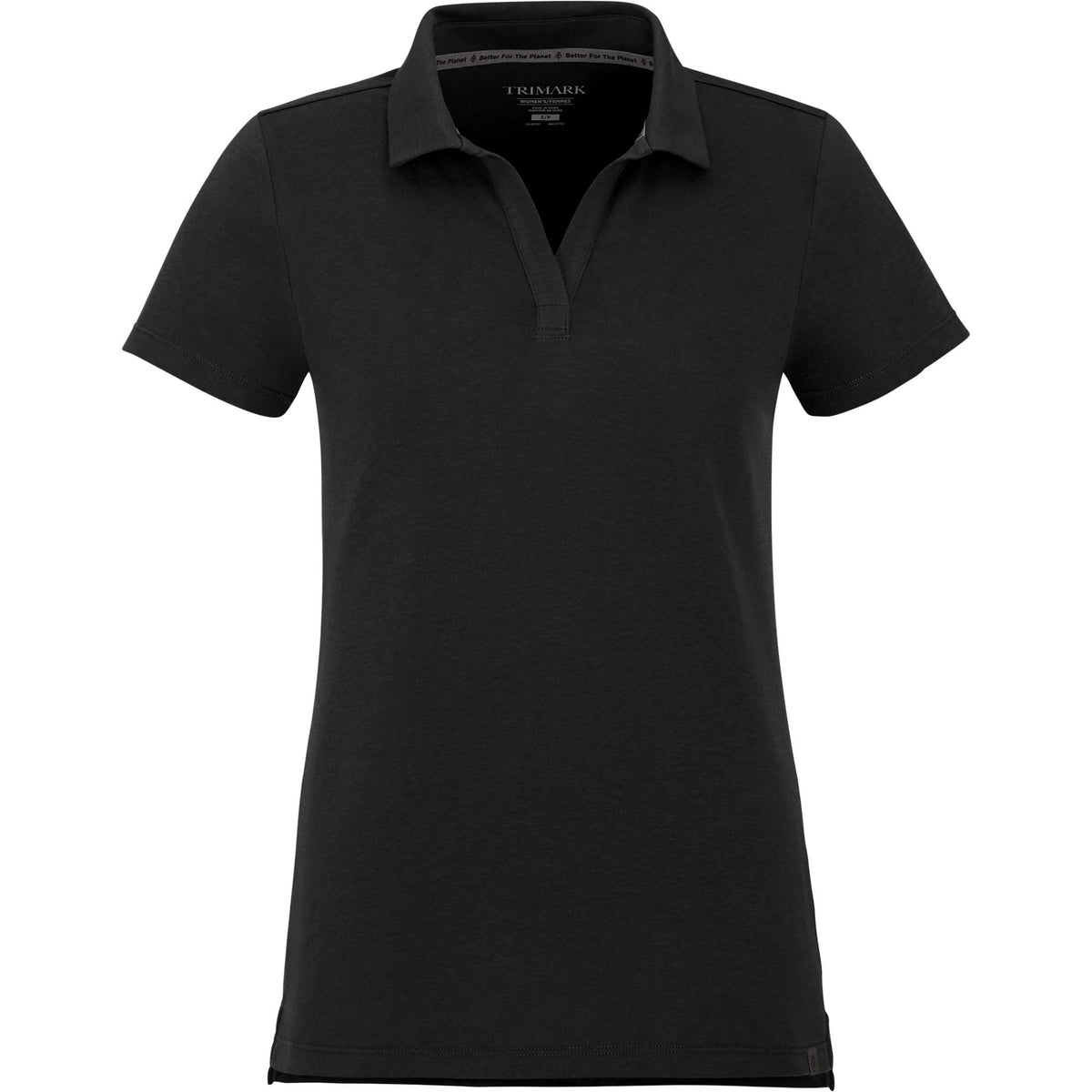 Somoto Eco Johnny Collar Polo for Women Sublimation - Black - Front