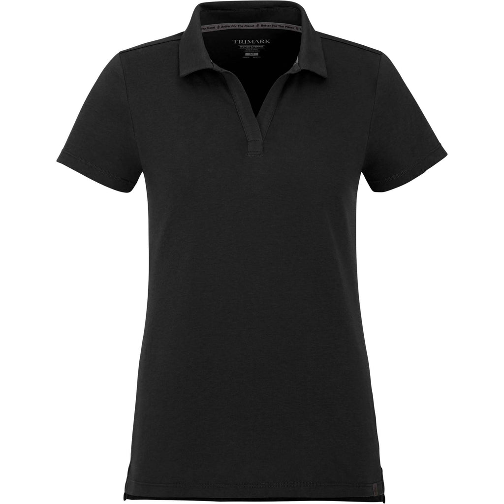 Somoto Eco Johnny Collar Polo for Women Transfer - Black - Front