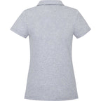 Somoto Eco Johnny Collar Polo for Women Transfer - Heather Grey - Back