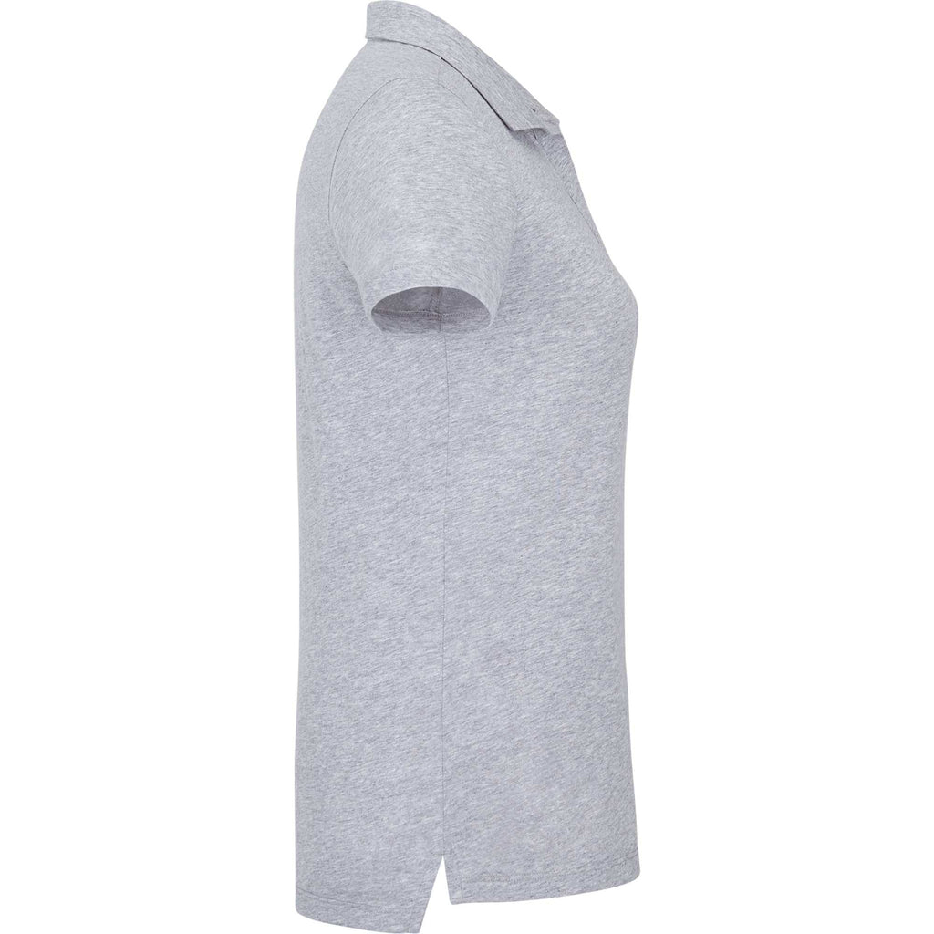 Somoto Eco Johnny Collar Polo for Women Transfer - Heather Grey - Right Side