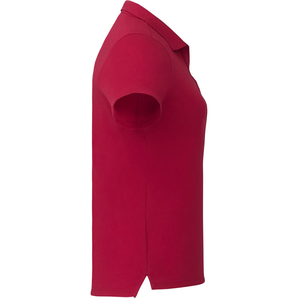 Somoto Eco Johnny Collar Polo for Women Transfer - Vintage Red - Right Side