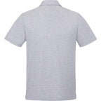 Somoto Eco Recycled Jersey Polo for Men Embroidery - Heather Grey - Back