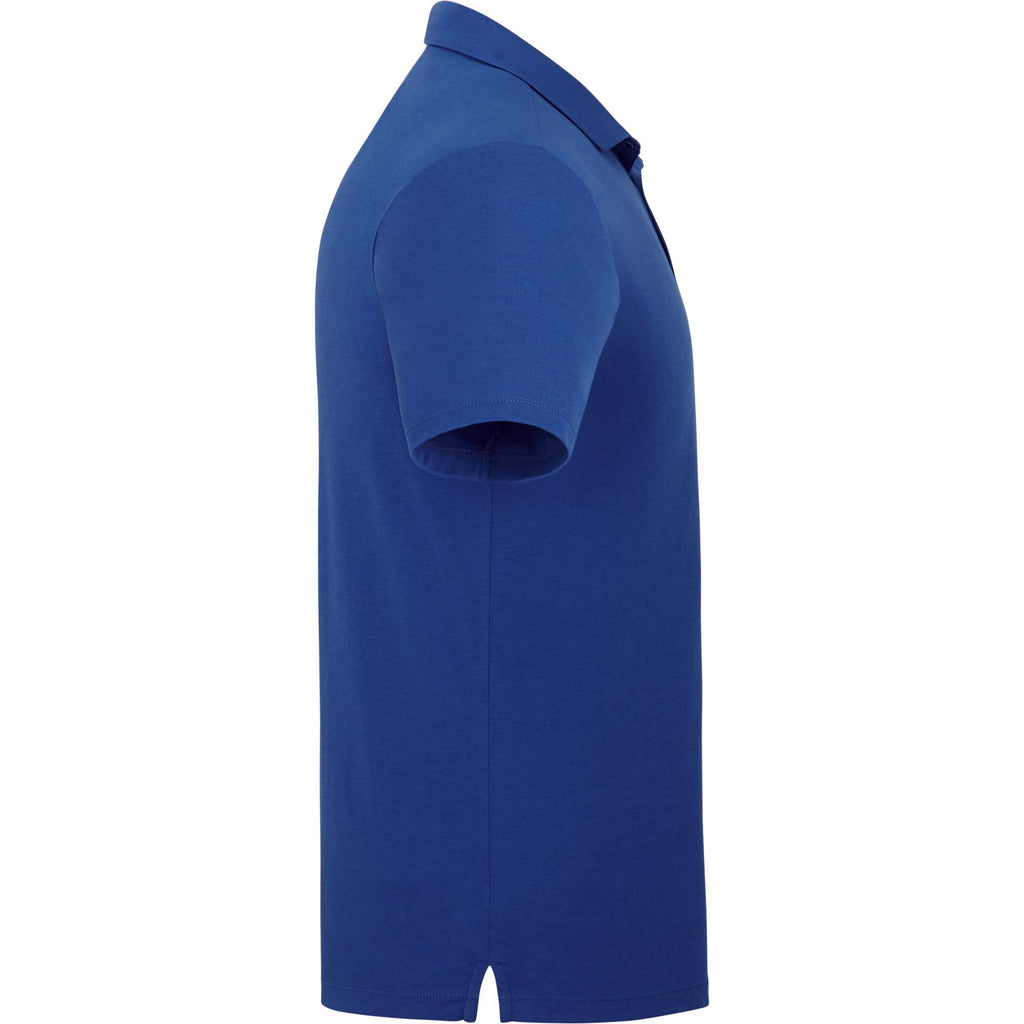 Somoto Eco Recycled Jersey Polo for Men Embroidery - New Royal - Right Side