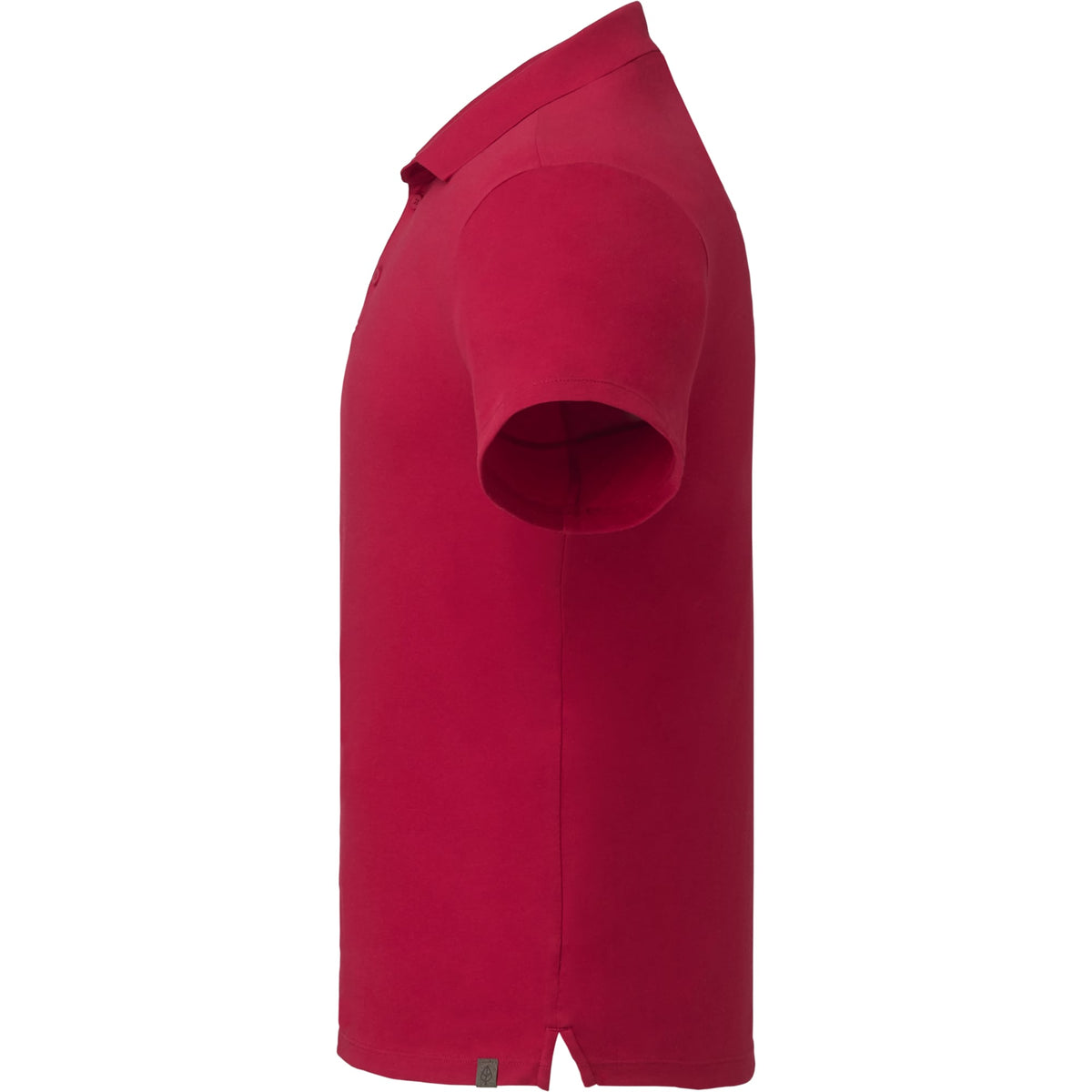 Somoto Eco Recycled Jersey Polo for Men Embroidery - Vintage Red - Left Side