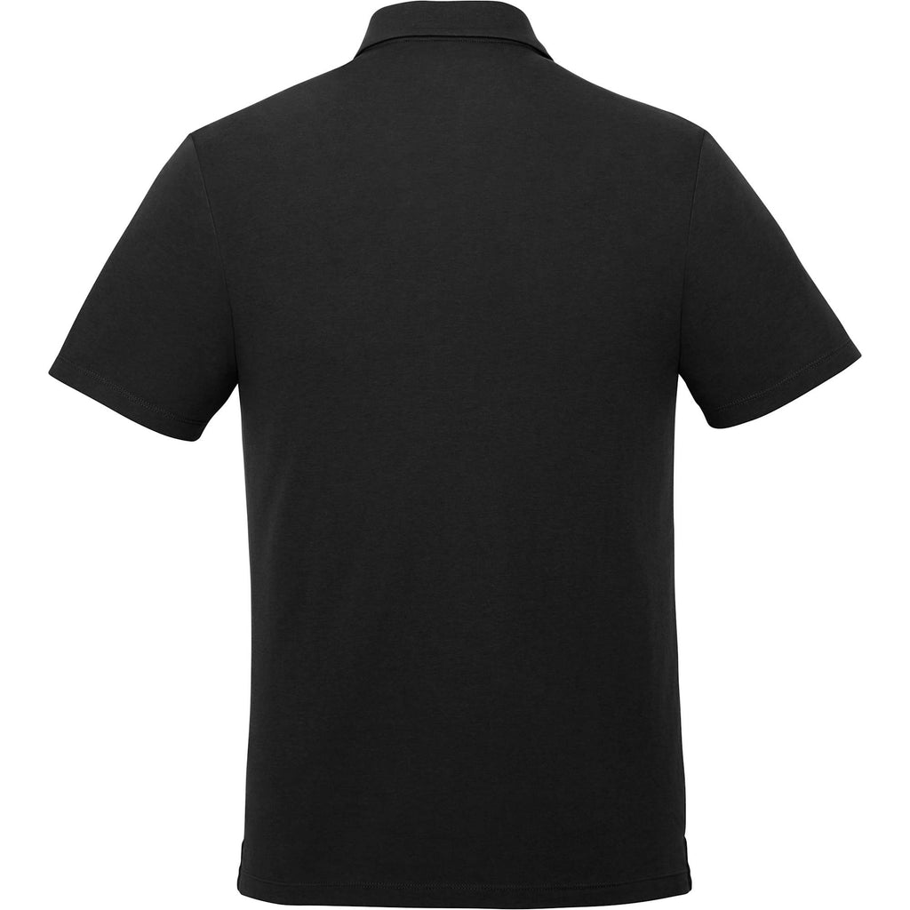 Somoto Eco Recycled Jersey Polo for Men Sublimation - Black - Back