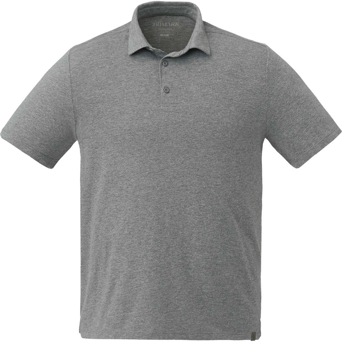 Somoto Eco Recycled Jersey Polo for Men Sublimation - Heather Charcoal - Front