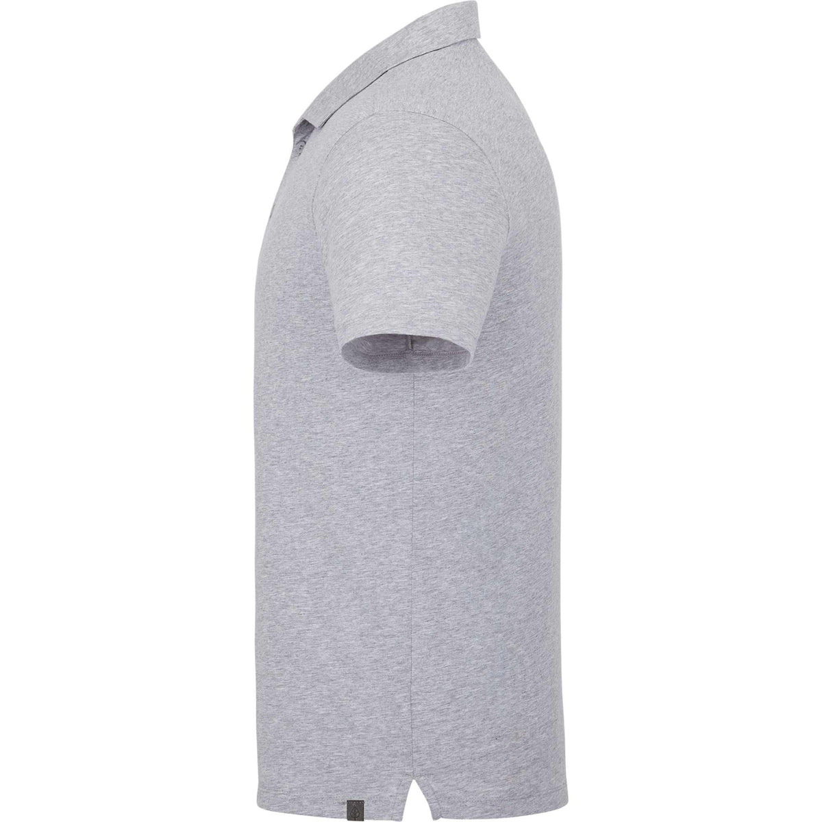 Somoto Eco Recycled Jersey Polo for Men Sublimation - Heather Grey - Left Side
