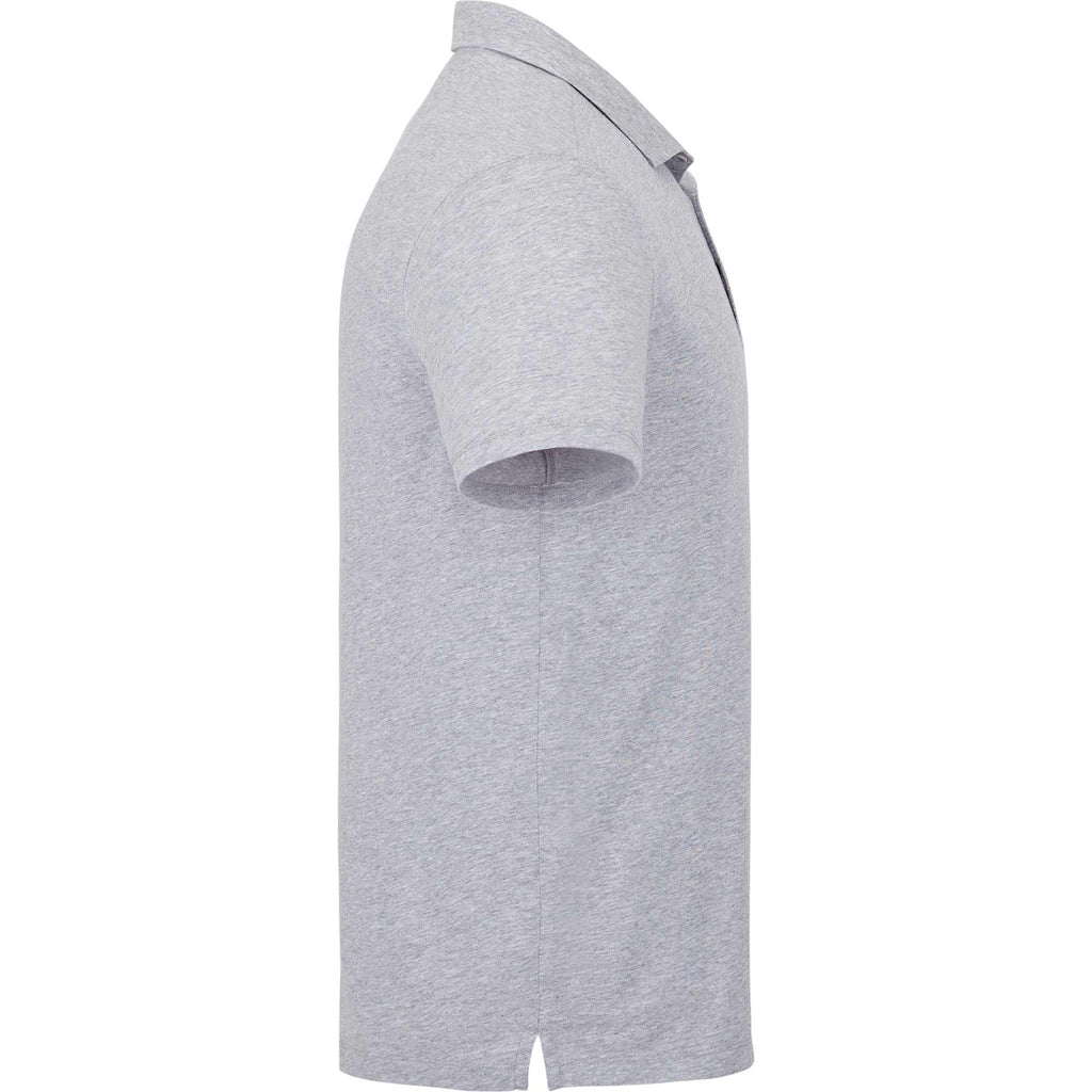 Somoto Eco Recycled Jersey Polo for Men Sublimation - Heather Grey - Right Side