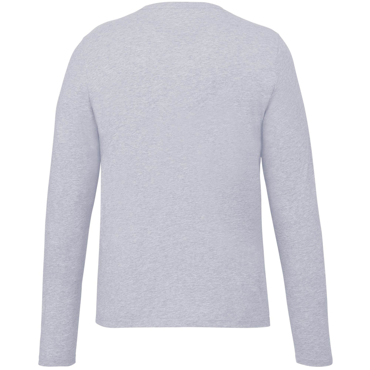 Somoto Eco Recycled Long Sleeve Tee for Men Sublimation - Heather Grey - Back