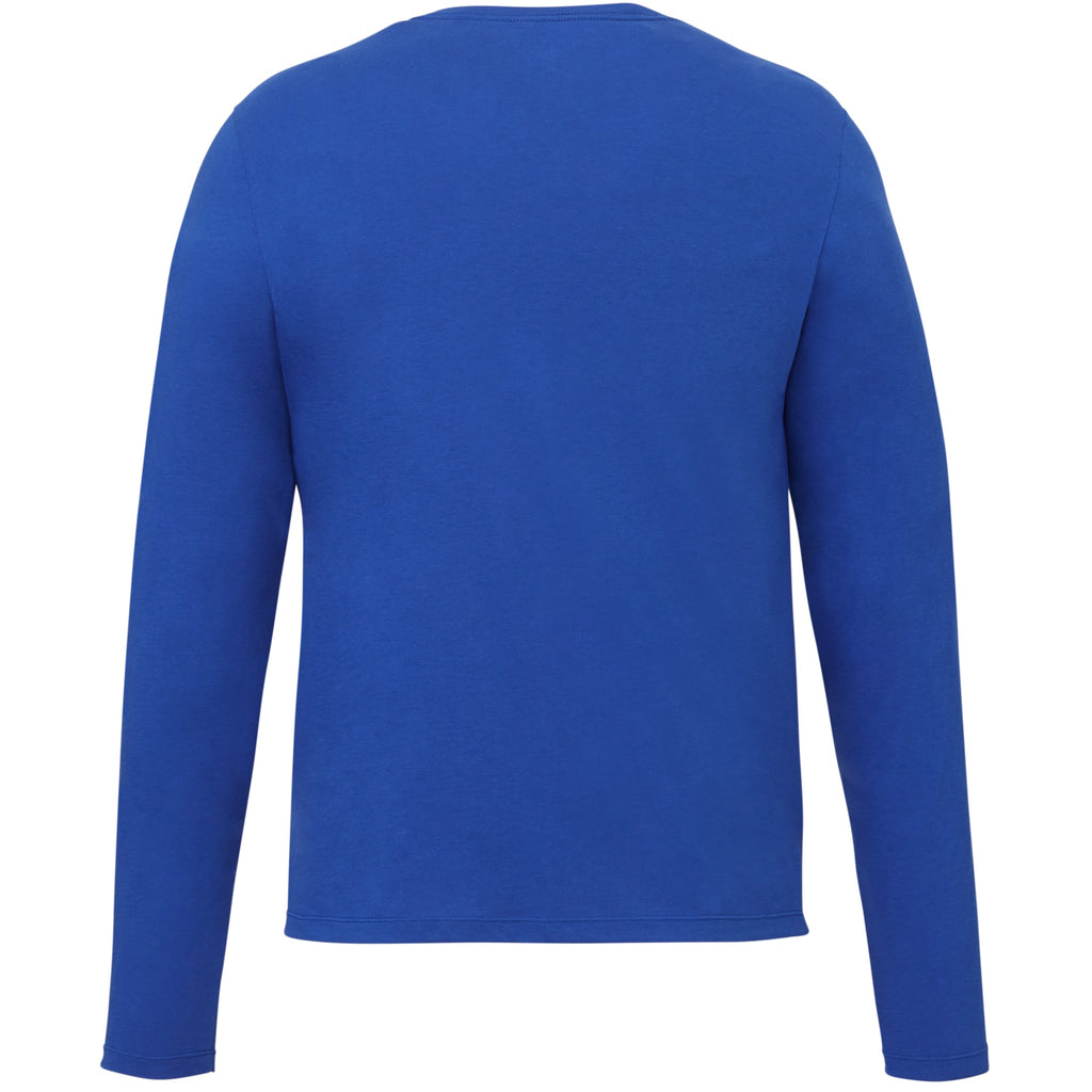 Somoto Eco Recycled Long Sleeve Tee for Men Sublimation - New Royal - Back