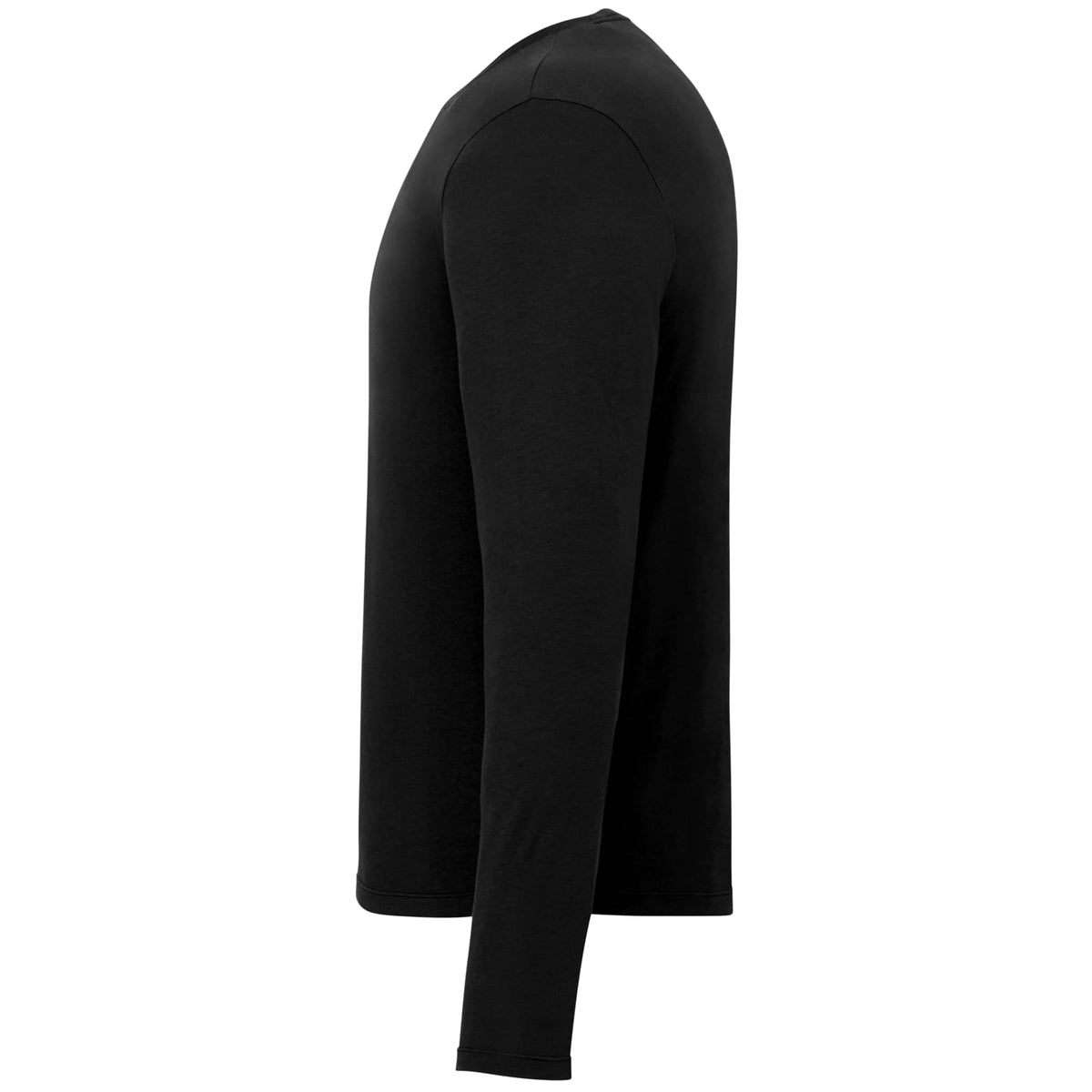 Somoto Eco Recycled Long Sleeve Tee for Men Transfer - Black - Left Side