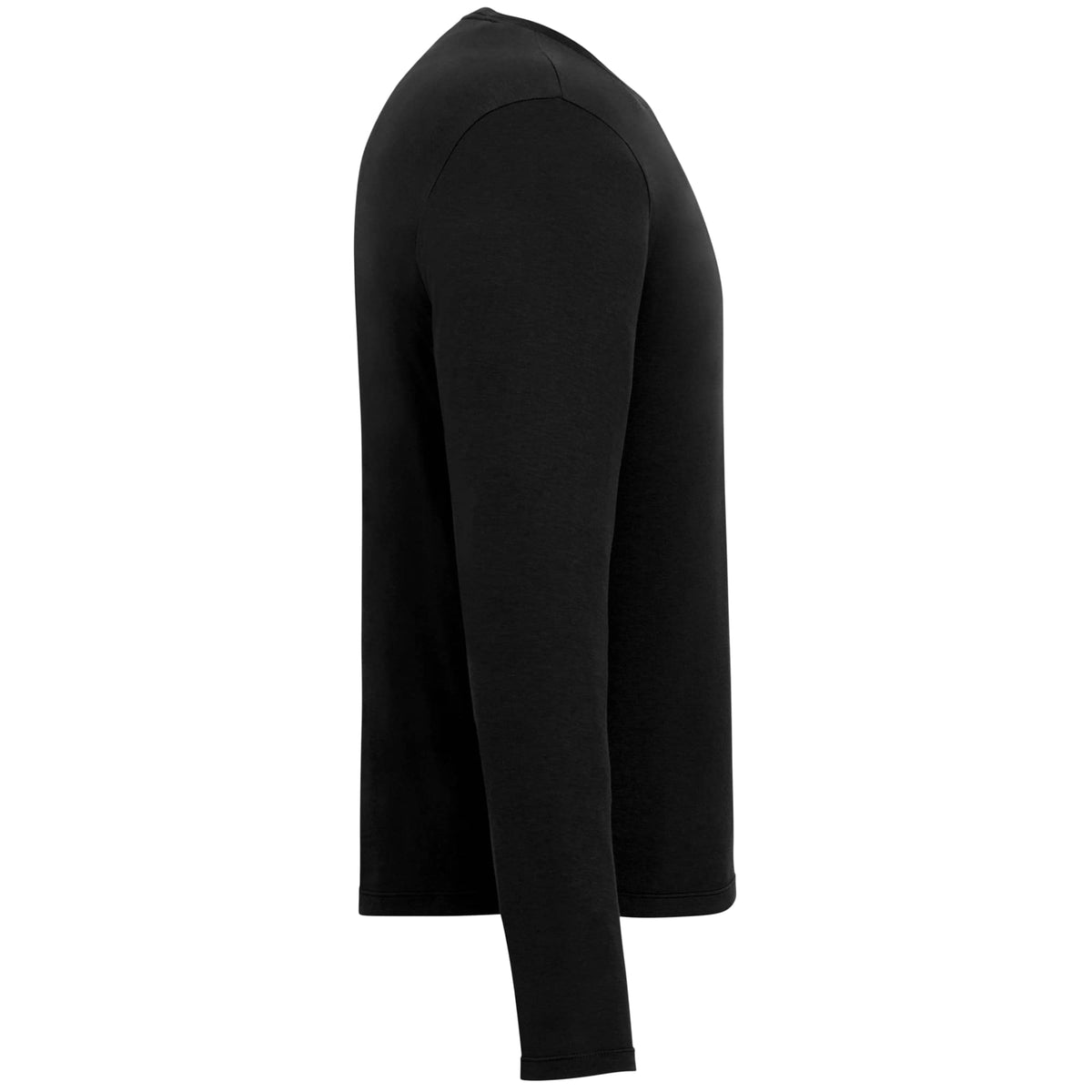Somoto Eco Recycled Long Sleeve Tee for Men Transfer - Black - Right Side
