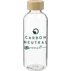Sona Recycled PET Bottle with Bamboo Lid, 22 oz - Clear - Front