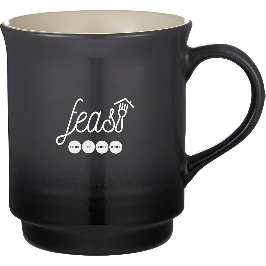 Sonoma Gradient Ceramic Mug, 14 oz Laser Engraving - Charcoal - Front