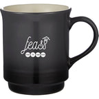 Sonoma Gradient Ceramic Mug, 14 oz Laser Engraving - Charcoal - Front