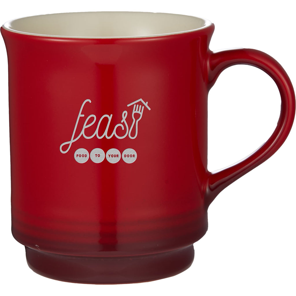 Sonoma Gradient Ceramic Mug, 14 oz Laser Engraving - Red - Front