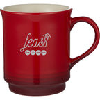 Sonoma Gradient Ceramic Mug, 14 oz Laser Engraving - Red - Front