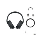 Sony WH-CH520 Lightweight Wireless Headphones with Mic - Black - Front 3