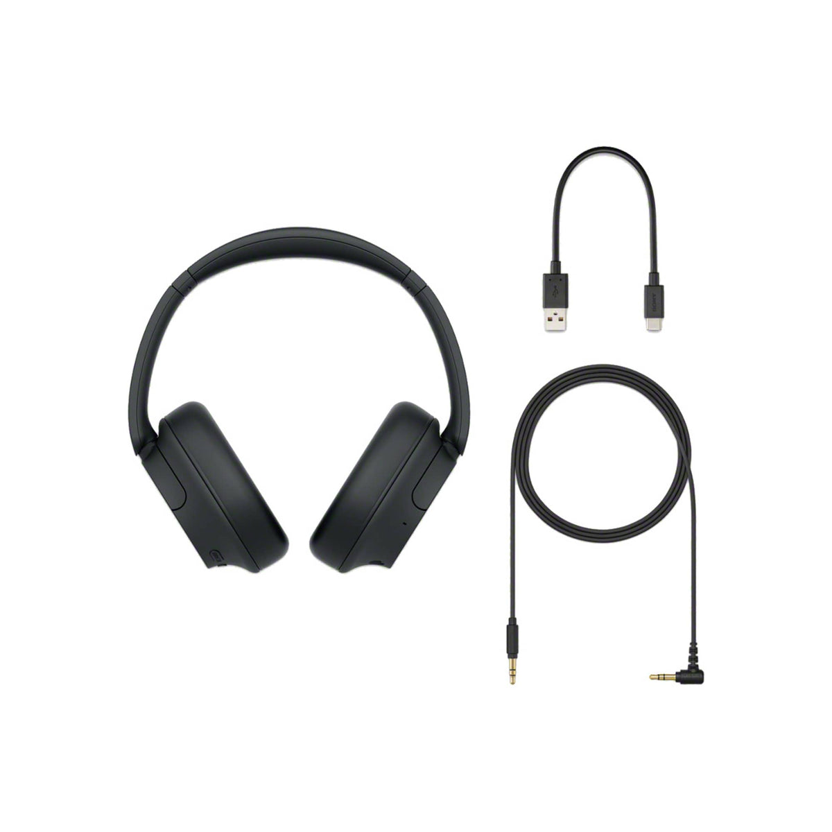 Sony WH-CH520 Lightweight Wireless Headphones with Mic - Black - Front 3