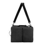 Sophie Convertible Computer Backpack in Recycled PET, Three-Way Embroidery - Black - Messenge_Bag
