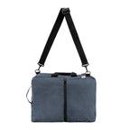 Sophie Convertible Computer Backpack in Recycled PET, Three-Way Embroidery - Navy - Messenge_Bag