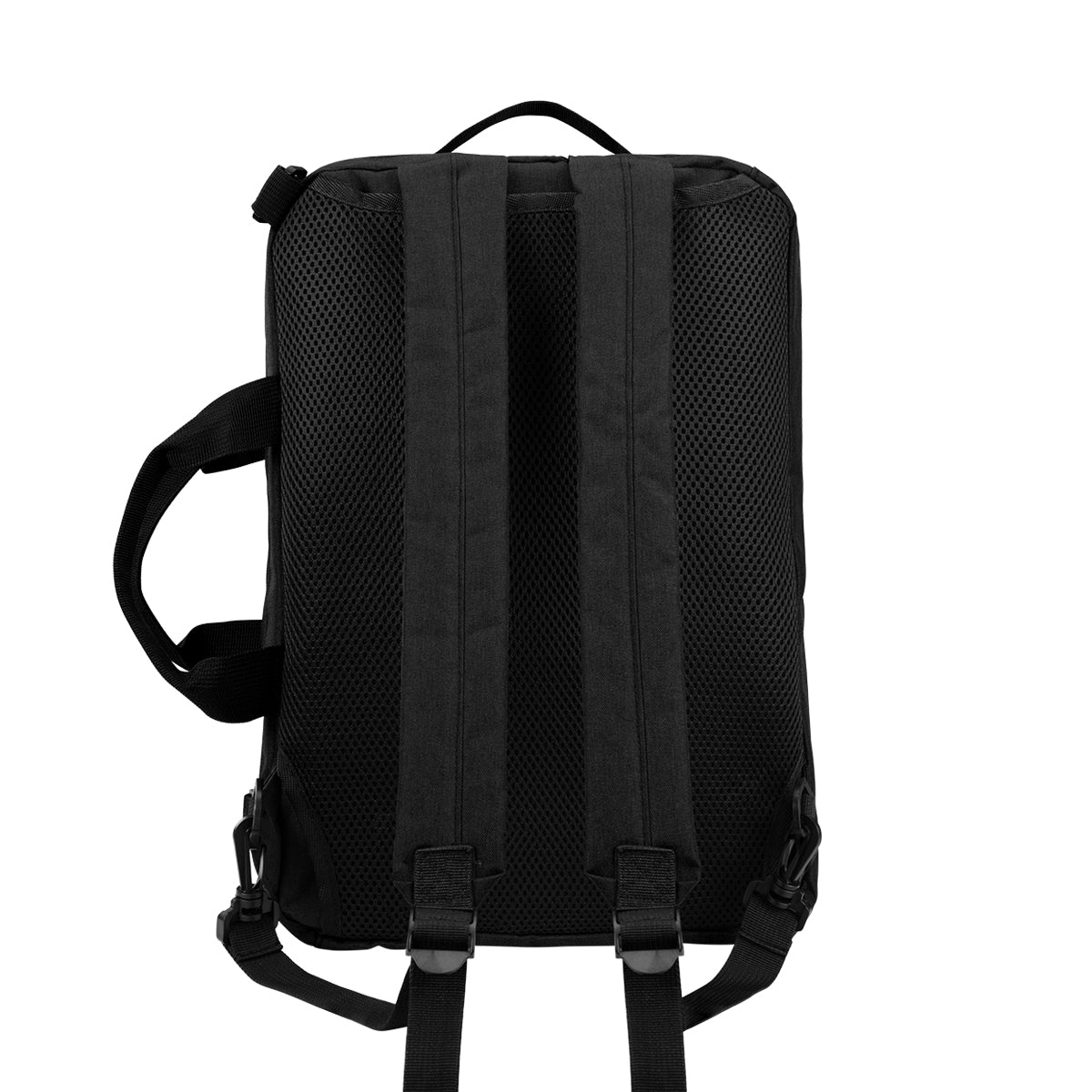 Sophie Convertible Computer Backpack in Recycled PET, Three-Way Embroidery - Rear_Straps