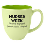 Sorbet Bistro Mug, 14 oz - Light Green - Ceramic