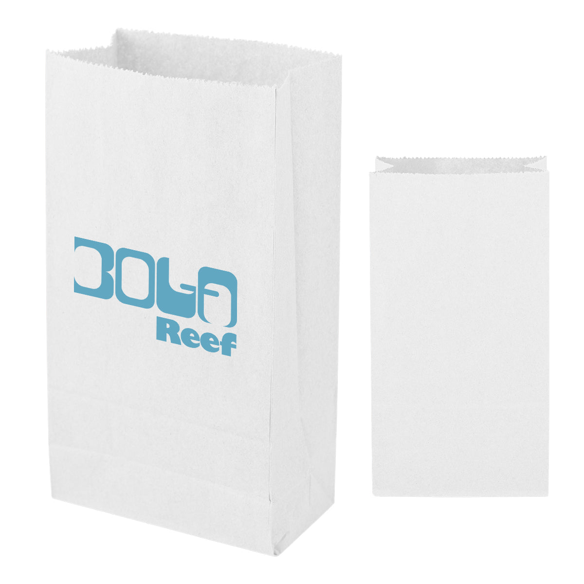 SOS Kraft Paper Bag, 4.31 x 7.87 Inches - White - Flexography