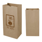 SOS Kraft Paper Bag, 6.12 x 12.43 Inches - Natural - Flexography