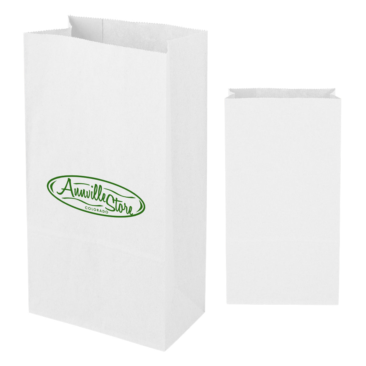 SOS Kraft Paper Bag, 6 x 11.06 Inches - White - Flexography