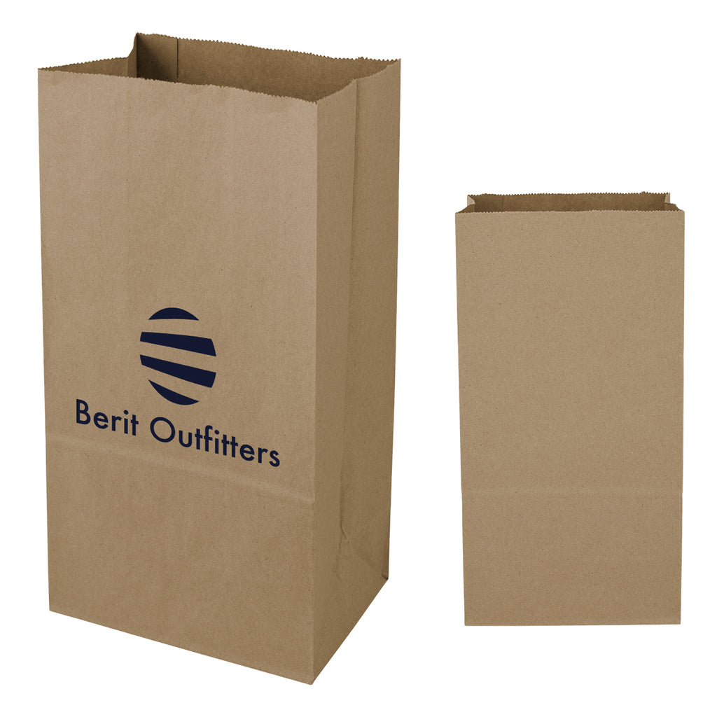 SOS Kraft Paper Bag, 7.06 x 13.75 Inches - Natural - Flexography
