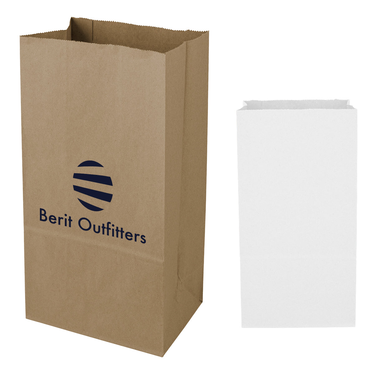 SOS Kraft Paper Bag, 7.06 x 13.75 Inches