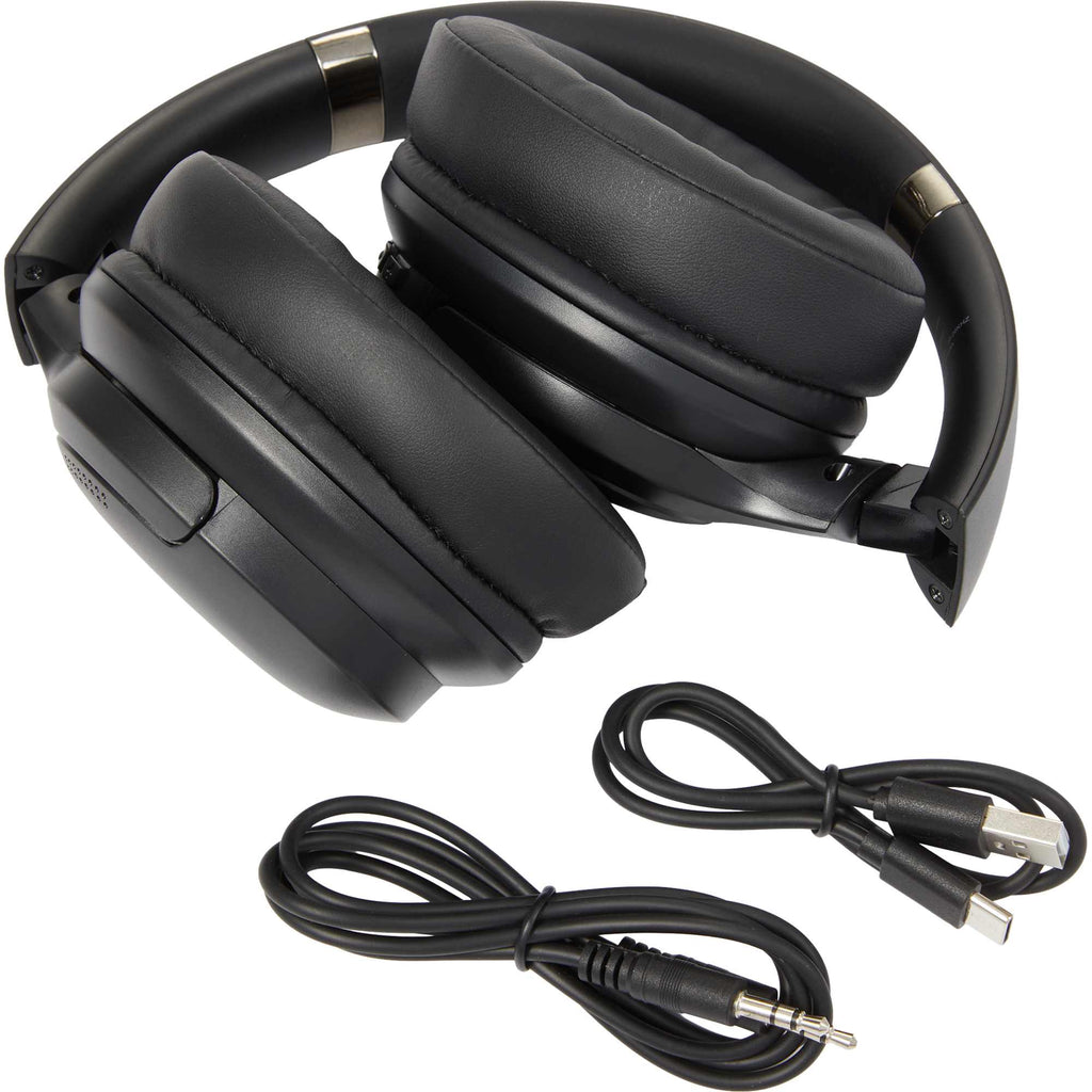 SoulMic Over-Ear Bluetooth Headphones in Recycled Plastic - Black - Detail