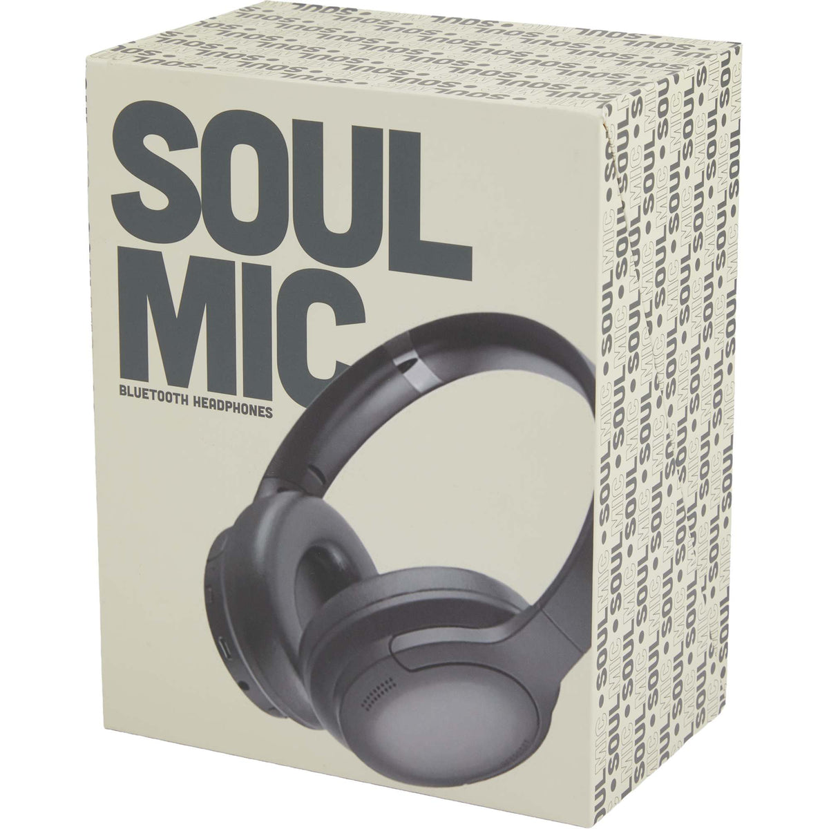 SoulMic Over-Ear Bluetooth Headphones in Recycled Plastic - Black - Packaging 2