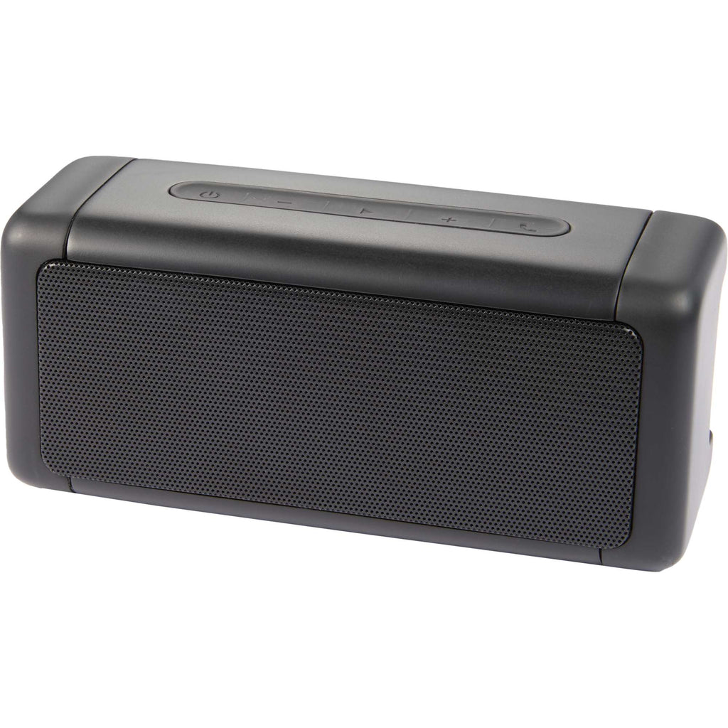 Sound Wedge Magnetic Speaker for Golf Carts, IP67 Full Color - Black - Left Angle