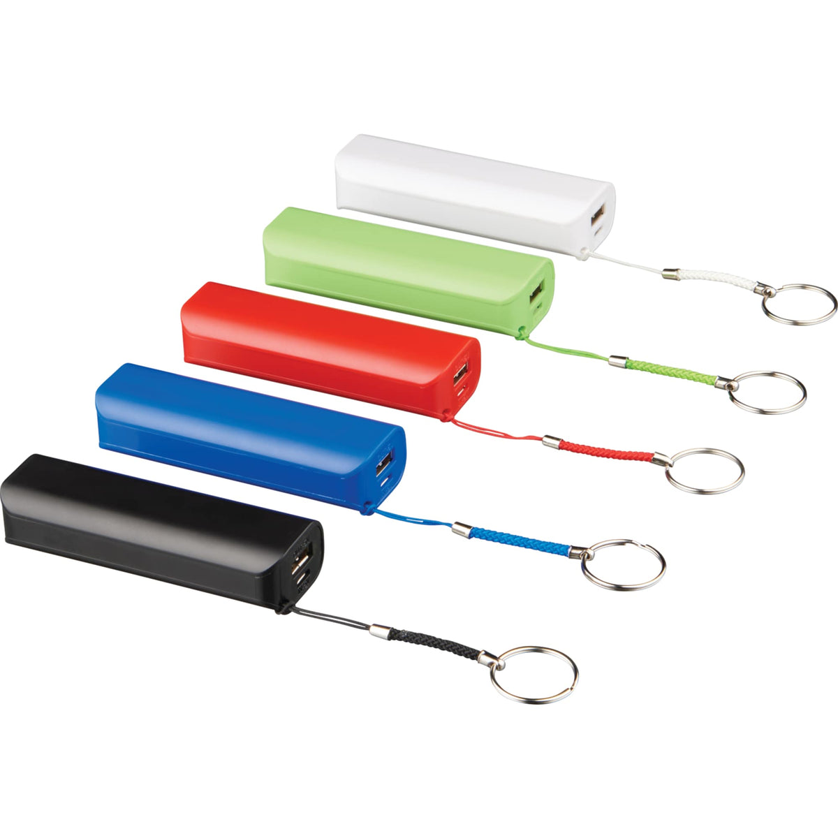 Span Key Ring Power Bank, 1,200 mAh - Black - Photo 4