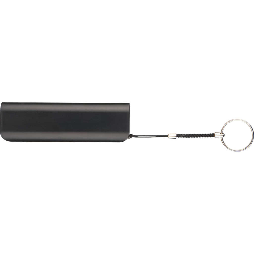 Span Key Ring Power Bank, 1,200 mAh - Black - Photo