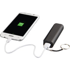 Span Key Ring Power Bank, 1,200 mAh Full Color - Black - Photo 3