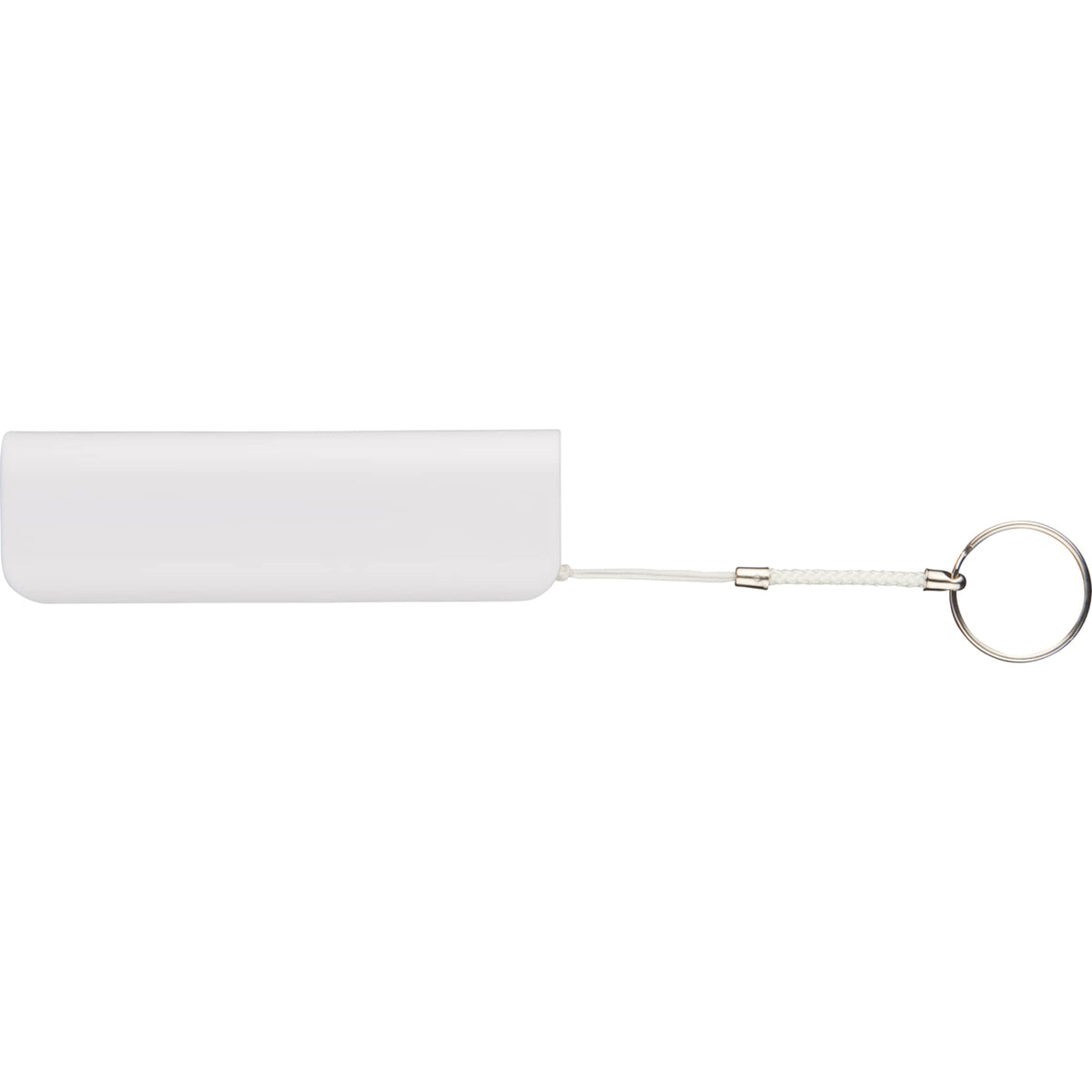 Span Key Ring Power Bank, 1,200 mAh - White - Photo
