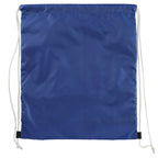 Sparks Recycled Drawstring Bag with Mesh Accents - Royal - Back