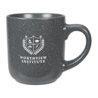 Speckled Matte Ceramic Mug, 14 oz - Gray - Silk Screen