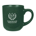 Speckled Matte Ceramic Mug, 14 oz - Green - Silk Screen