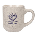 Speckled Matte Ceramic Mug, 14 oz - Natural - Silk Screen